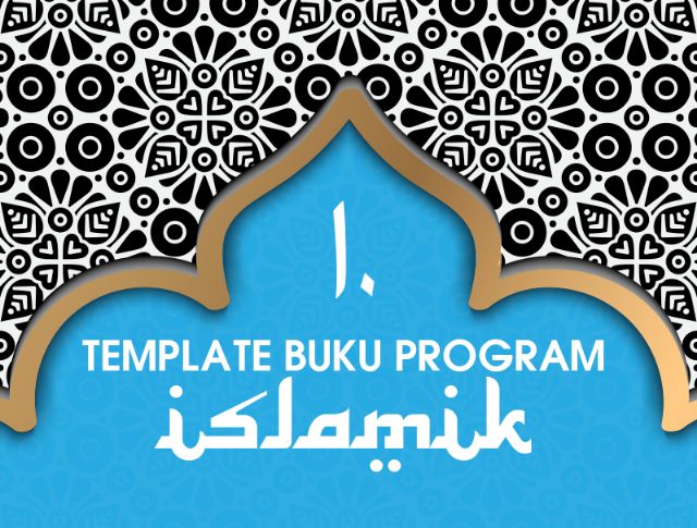 10 Design Premium Quality Template Buku Program Islamik Shopee Malaysia