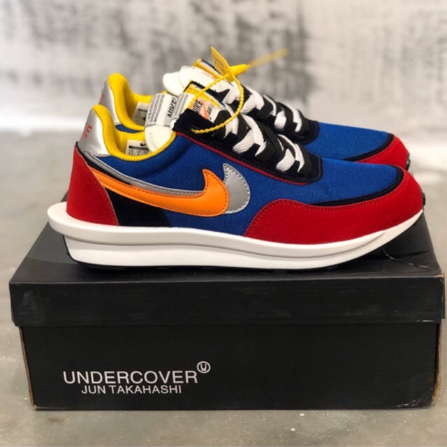 nike sacai red white blue