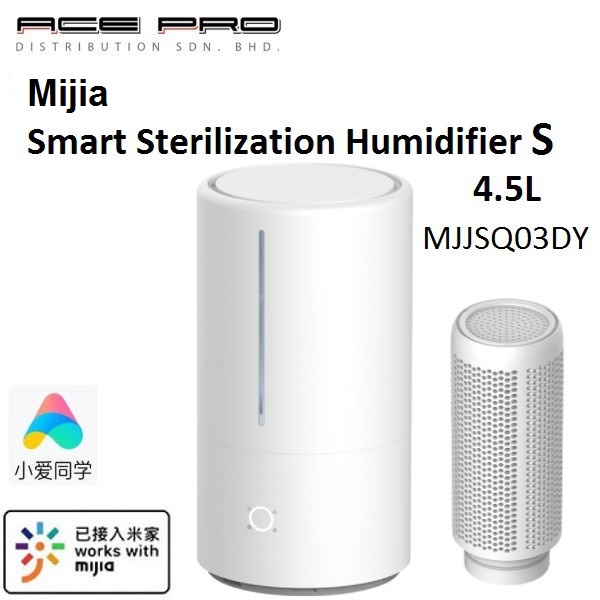 Xiaomi Mijia Smart Sterilization Humidifier S 4.5L - MJJSQ03DY Water Softening Resin Filter 3 Gear Spray Volume 450ml/h