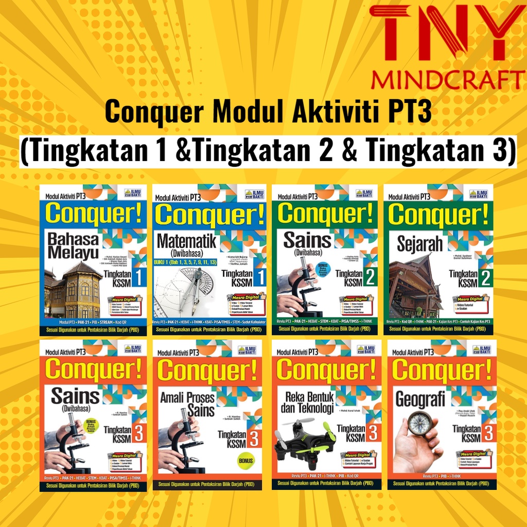 Tny Buku Latihan Conquer Modul Aktiviti Pt3 Tingkatan 1 Tingkatan 2 Tingkatan 3 Ilmu Bakti 2022 Shopee Malaysia