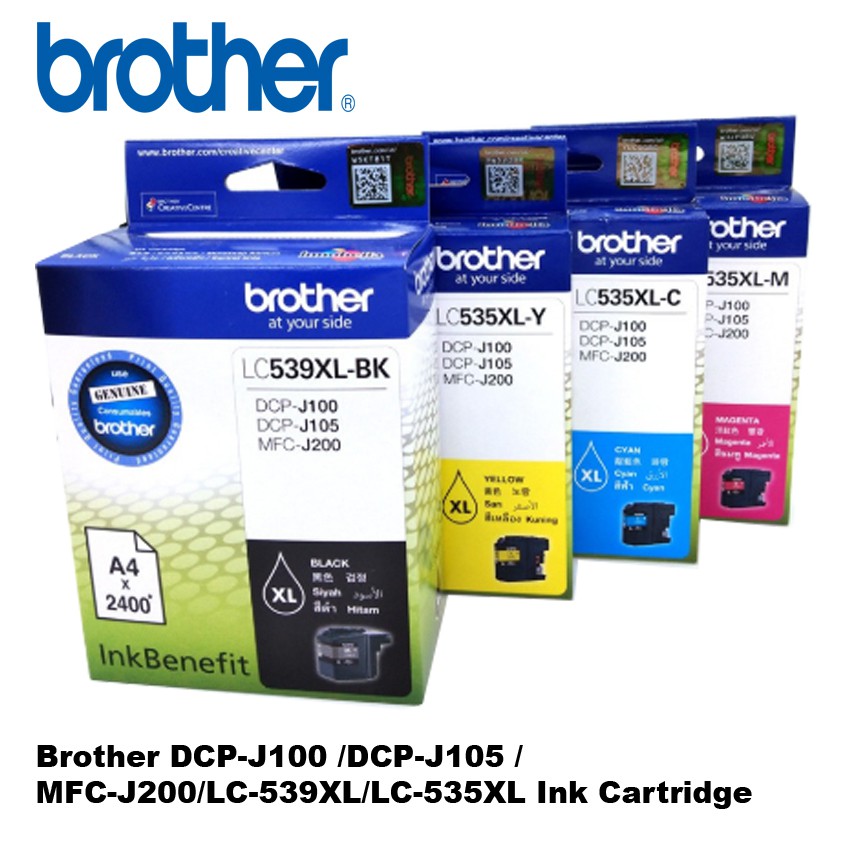 Original Brother DCP-J100 /DCP-J105 /MFC-J200/LC-539XL/LC ...