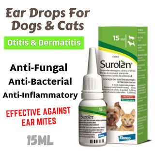 Antifungal Ear Drops For Pet Cats & Dogs-Ear Mites Infection