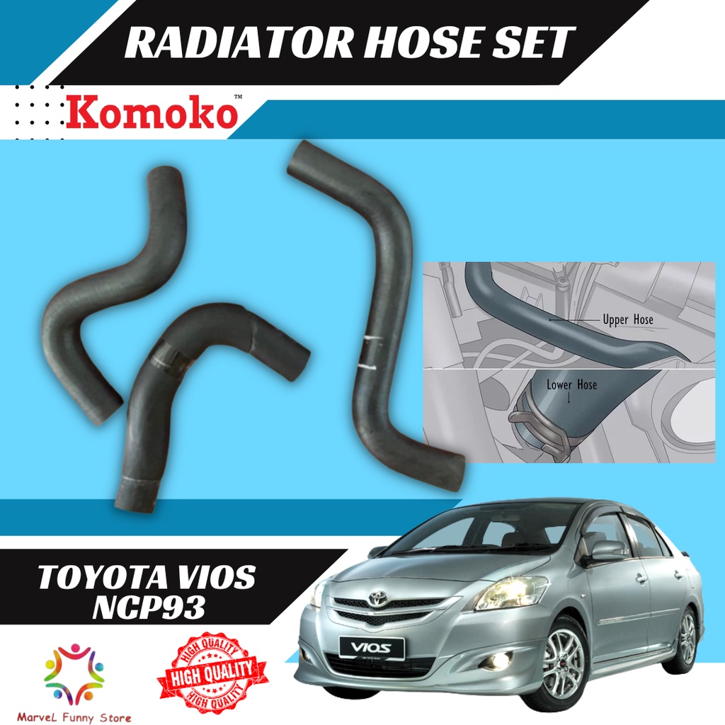 TOYOTA VIOS NCP93 RADIATOR HOSE Shopee Malaysia