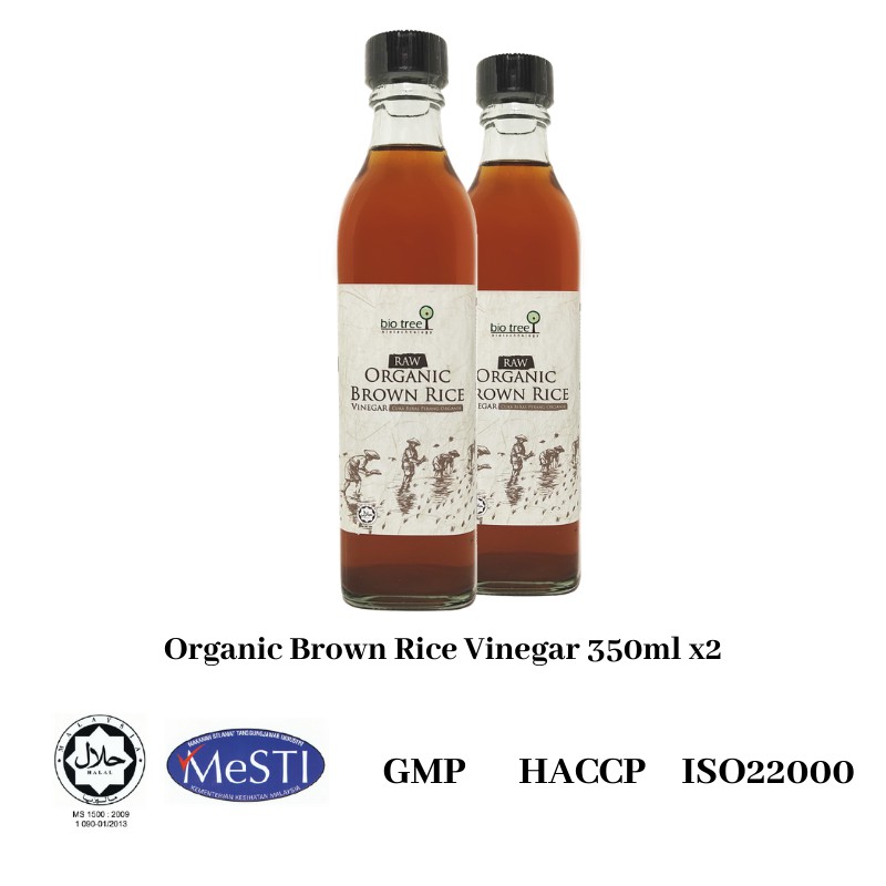 Bio Tree Organic Brown Rice Vinegar 350ml (Twin Pack) Shopee Malaysia