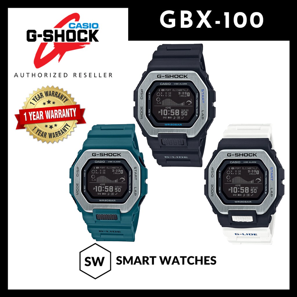 Casio G Shock Gbx 100 Gbx100 Gbx 100 2 Gbx100 2 G Glide Digital Sports Watch Shopee Malaysia