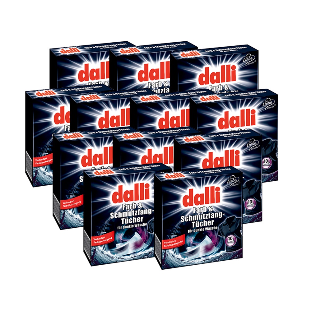 dalli German Dali Laundry Color-Absorbing Paper Dark Color Enhanced (12 ...