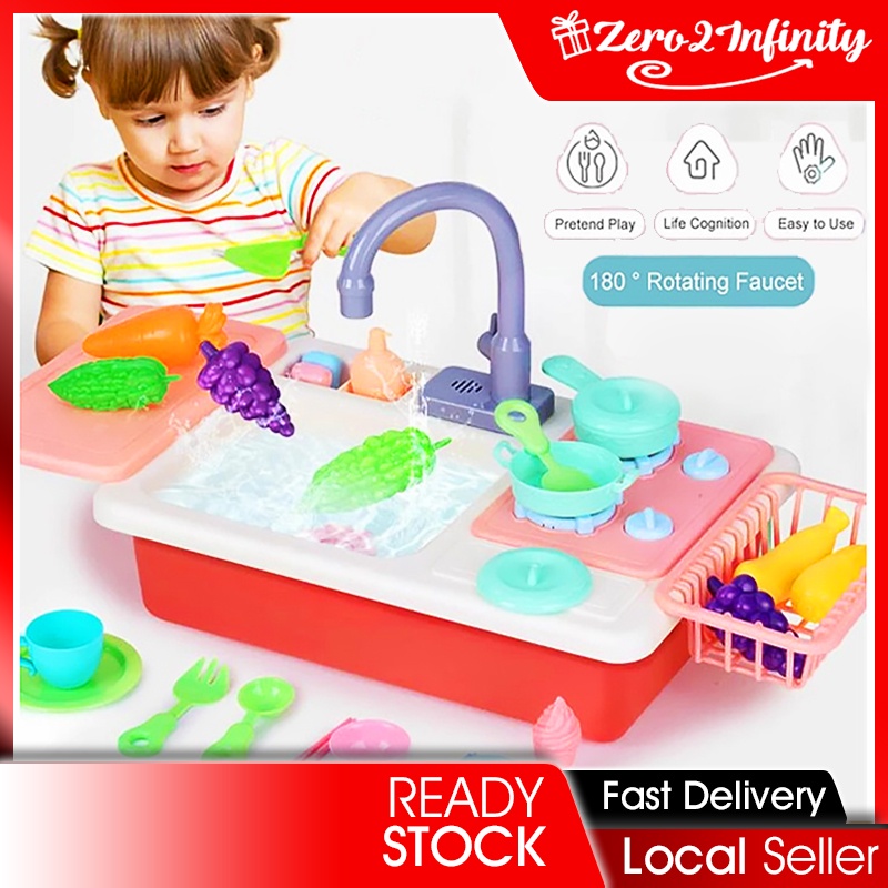 【Z2I】  Kid Kitchen Toy Set Simulated Electric Dishwasher Toys set