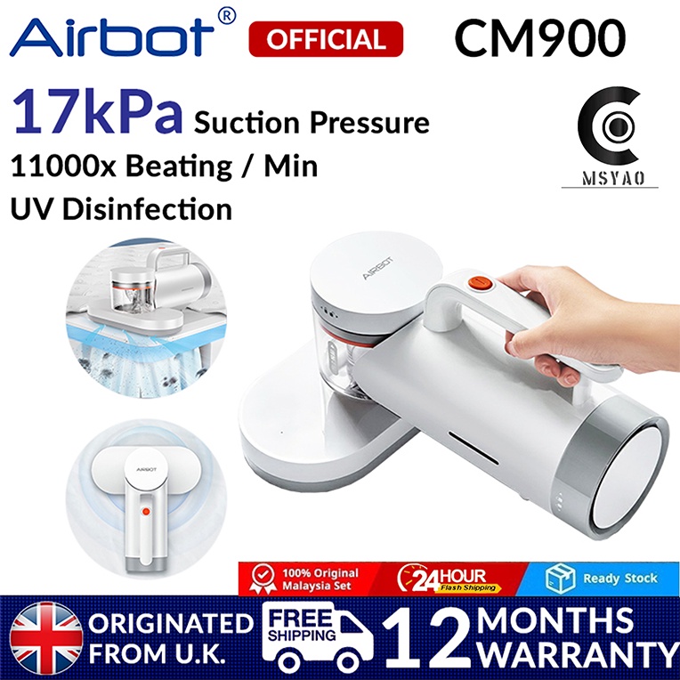 Dust Mite Vacuum Cleaner Airbot CM900 UV Disinfection Handstick Vacuum Cleaner Canister Vacuum Cleaner Portable