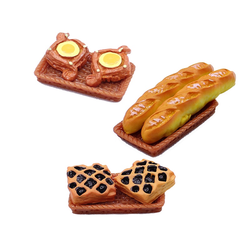 Pocket Doll House diy Resin Jewelry Accessories Simulation Bread Refrigerator Stickers Cream Phone Case Decoration-G3 Micro View Shooting Props Wine Toys Children Gifts