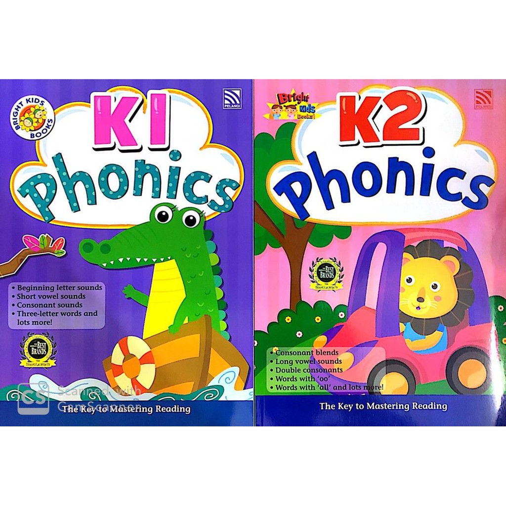 [MH] Bright Kids Books K1 & K2 Phonics 2020 ( Pelangi Children