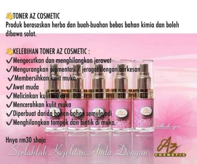 Toner Az Cosmetic Original Shopee Malaysia