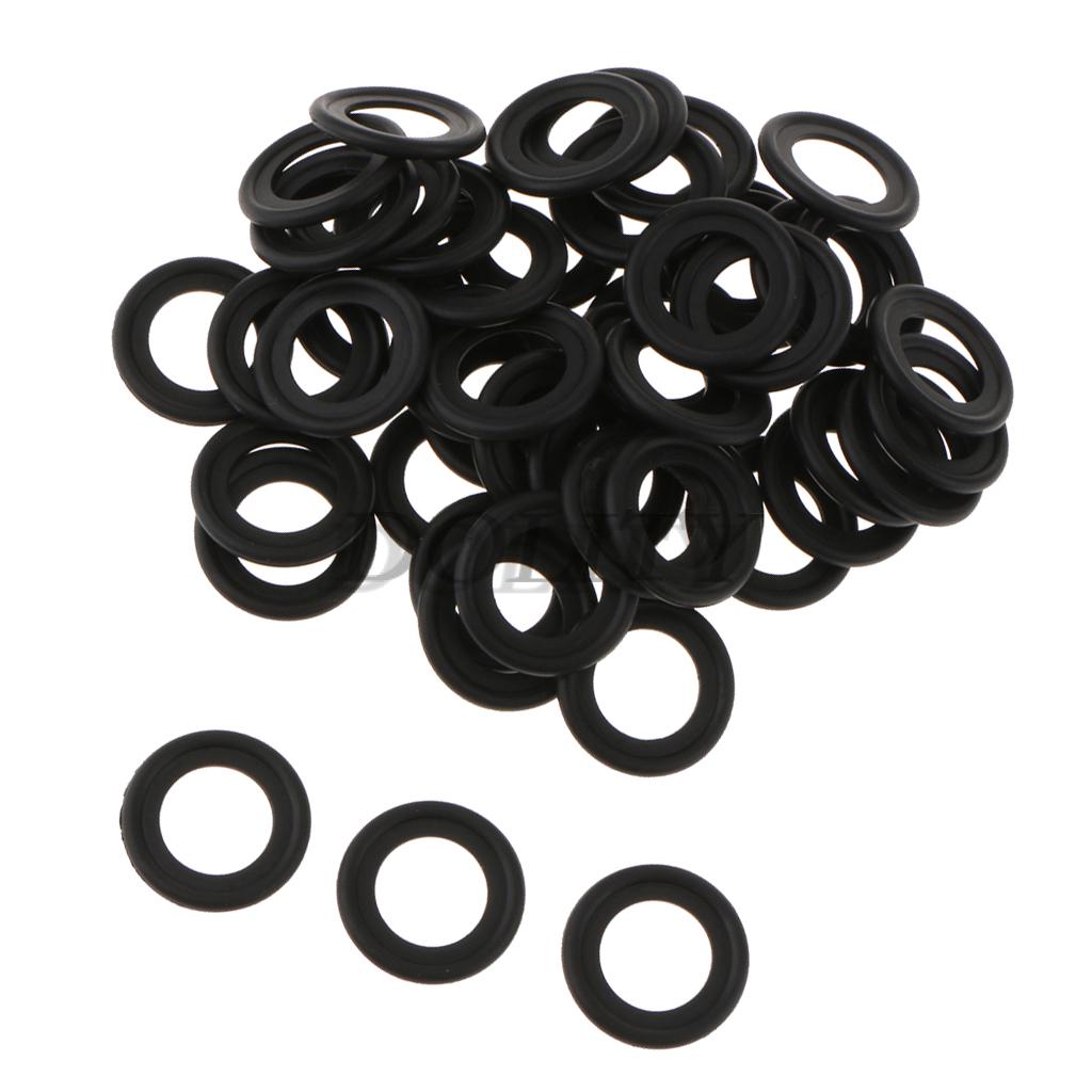 50Pcs M14 Rubber Oil Drain Plug Crush Washers Gaskets for Ford F5TZ