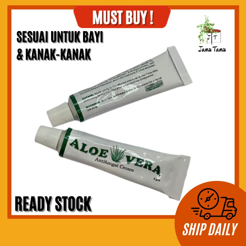 Ubat Gatal Natural Aloe Vera Antigungal Cream Tube G Sesuai Untuk  My