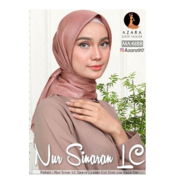 Premium AZARA RECTANGULAR HIJAB NORA SINAR LASER CUT PLAIN RECTANGULAR HIJAB