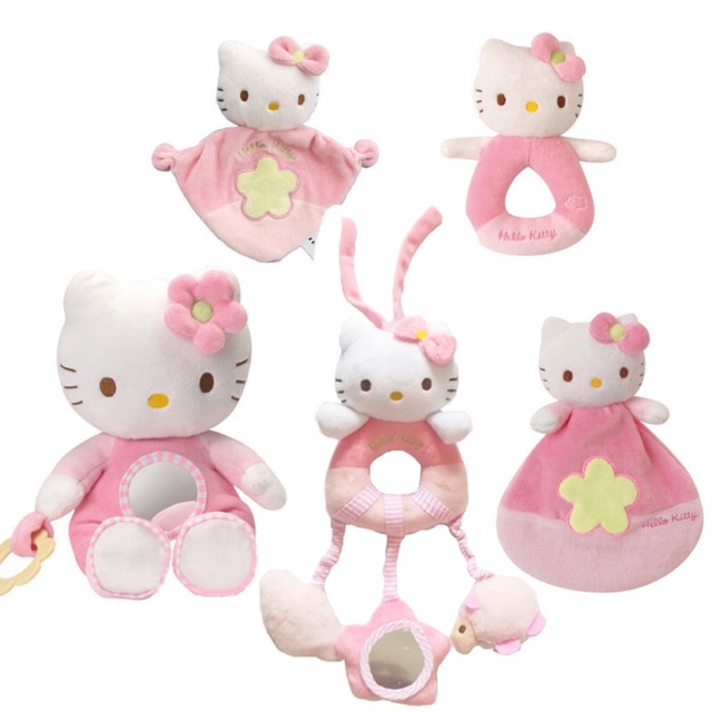 Ready Stock Hello Kitty Baby Infant Girl Soft Toy Rattle Comfort Blanket Cutie Pink Bedtime Stroller Hanging Toys Shopee Malaysia