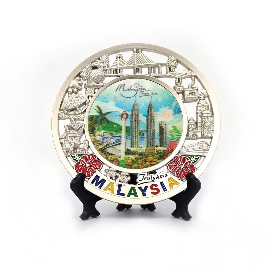 Malaysia Souvenir Plate/Ole-Ole Malaysia/KL Plate/Malaysia Landmark Souvenir/KL Tower/KLCC Plate/Ole-Ole Malaysia