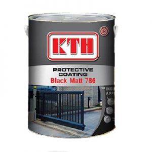 1L KTH MATT BLACK 786 ANTI OXIDE PAINT CAT ANTI KARAT 