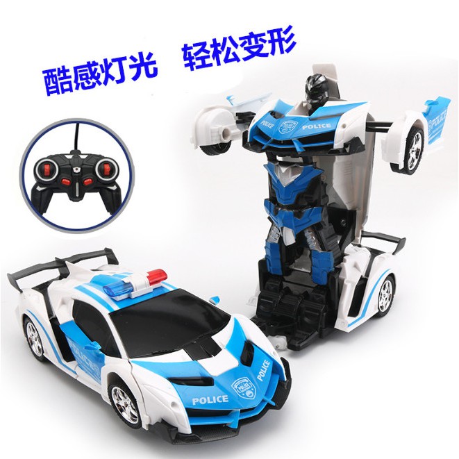 remote control transformer police car