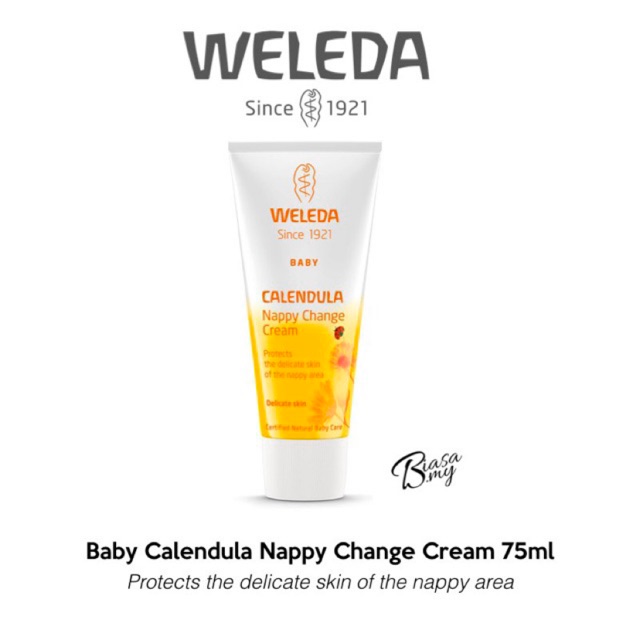 weleda baby calendula nappy cream 75ml