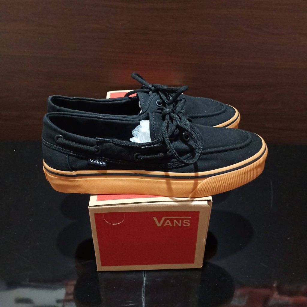 vans zapato black gum