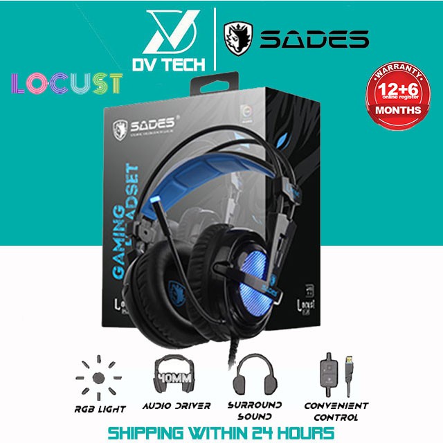**READY STOCK**Sades Locust Plus Gaming Headset | Shopee Malaysia