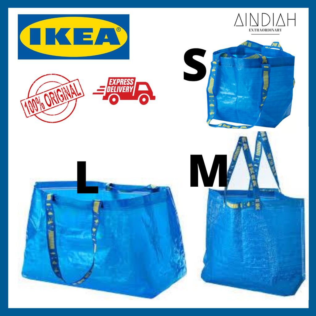  IKEA  REUSE BAG  FRAKTA BRATTBY Carrier bag S  M L Trunk Ikea  