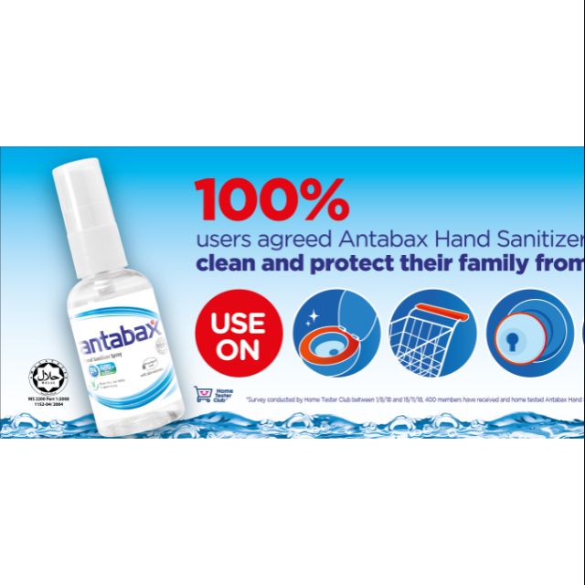 **READY STOCK** ANTABAX HAND SANITIZER SPRAY 50ML Shopee Malaysia