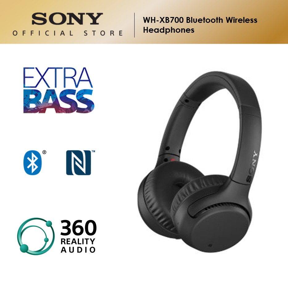Sony WHXB700 Bluetooth Wireless Headphones Shopee Malaysia
