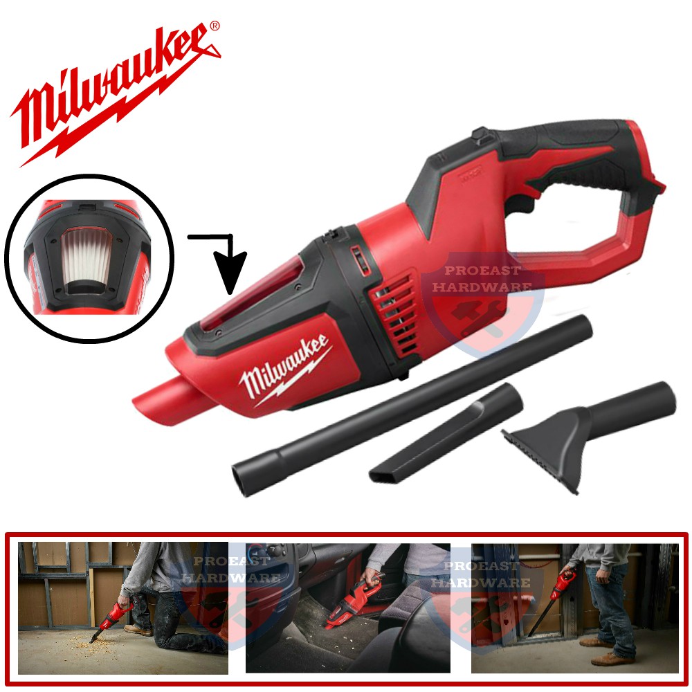 MILWAUKEE M12 CORDLESS COMPACT VACUUM CLEANER M12Hv0 (bare tool