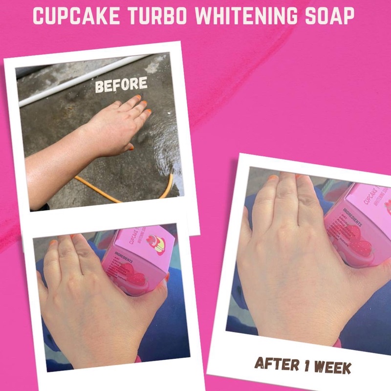Cupcake turbo whitening soap