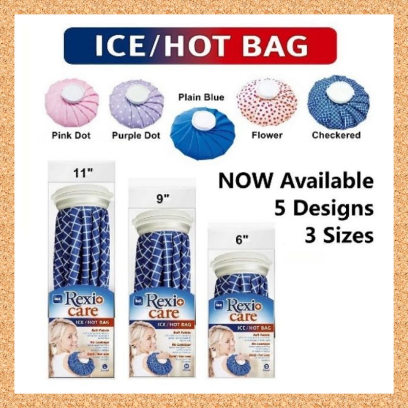 RexiCare止痛消肿冰/温敷袋冷热水软包护理疗法 Pain Relief Ice / Hot Water Compress Bag Swelling Therapy Cold & Heat Soft Pack Nursing Care