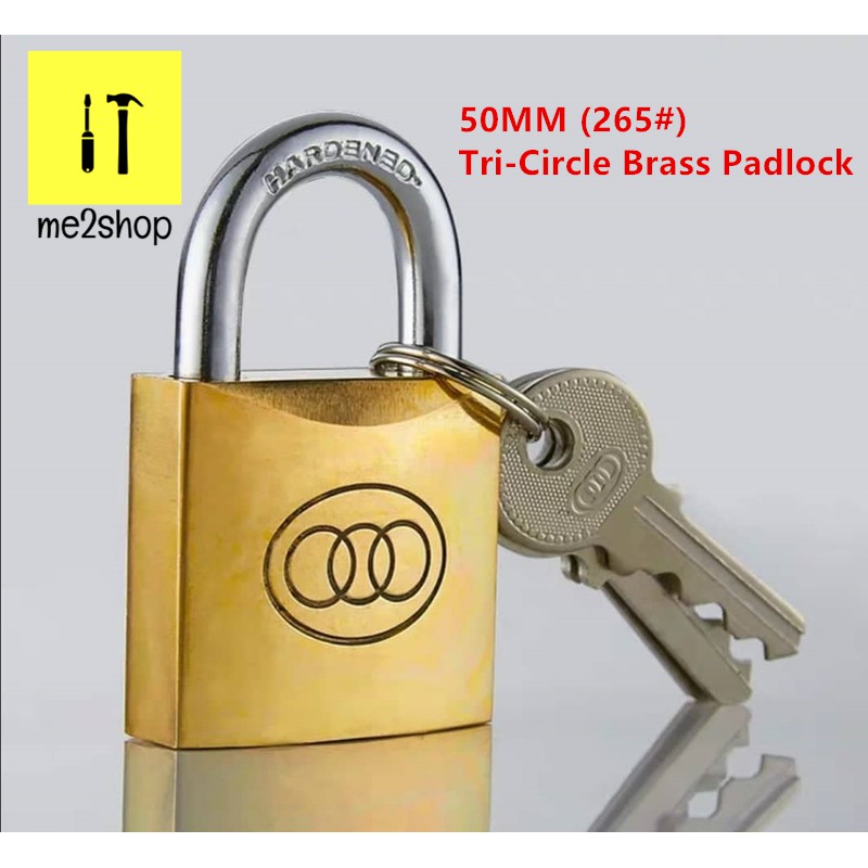 50mm(265)TRICIRCLE BRASS PADLOCK Shopee Malaysia