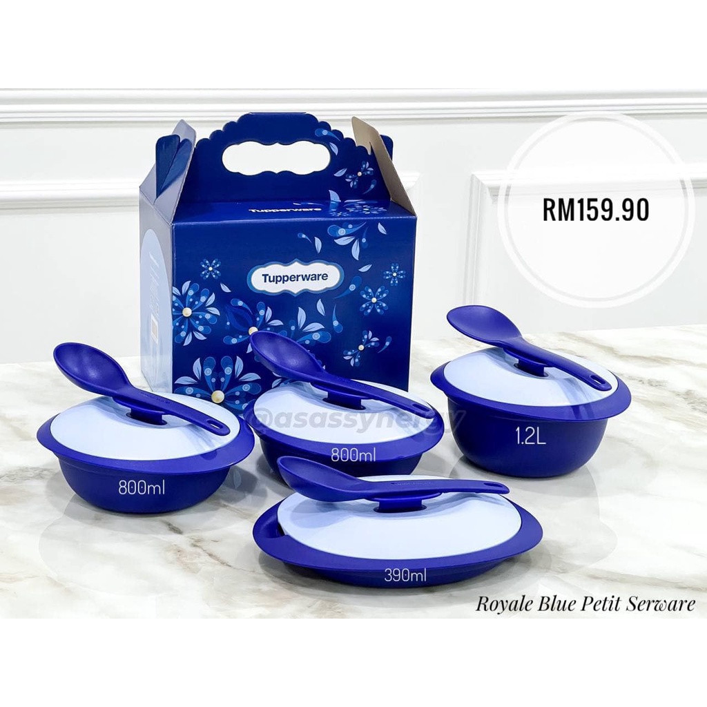 Tupperware Blue Serveware Set OR Royale Petit Serveware Set OR Warmie Tup Set OR Rice server 3L