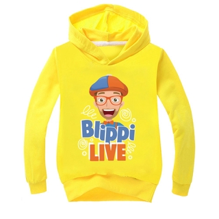 Kids BLiPPi Hooded Hoodie Sweatshirt Boys Girls Long Sleeve Jumper Top Age 2-15Y 