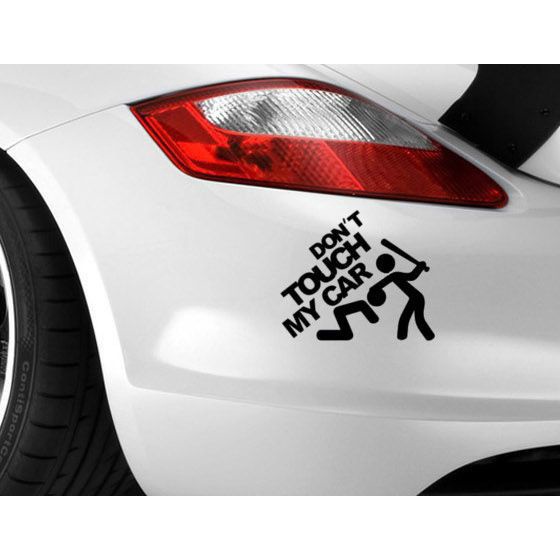 Dont Touch My Car Sticker Car Funny Sticker Window Sticker Body Shopee Malaysia 5368