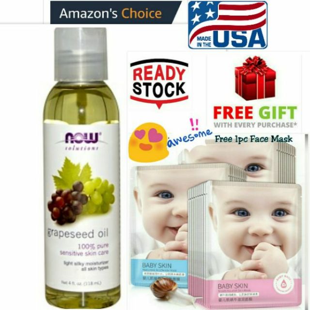 grapeseed oil on baby skin