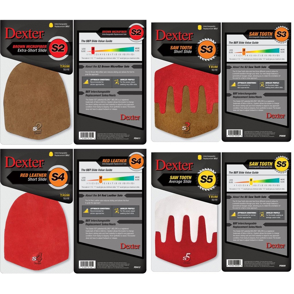 Dexter Bowling Shoe SST Interchangeable Replacement Slide Soles