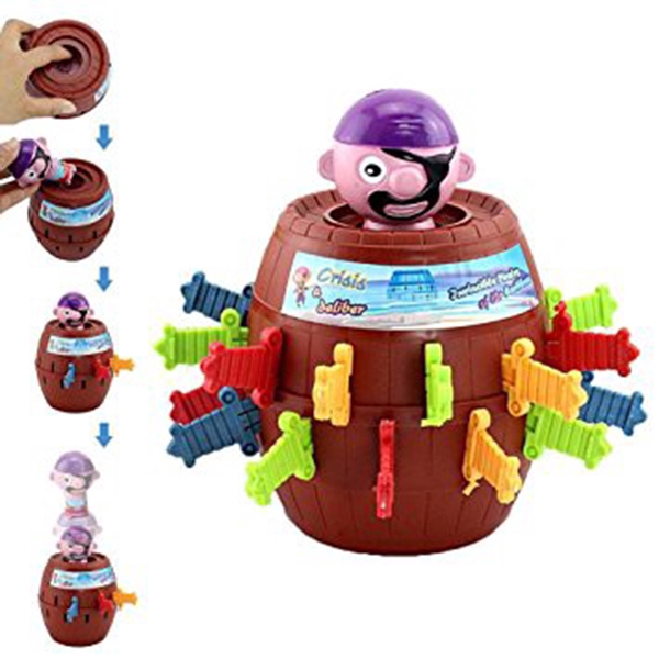 Kids Super Pop Up Toy Jumping Pirate Board Game Lucky Funny Toy Gifts Family UK