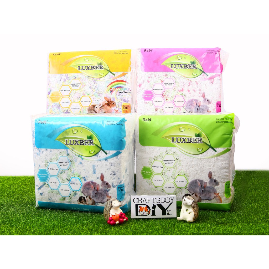 (Ready Stock🚀) Cheap Hamster Paper Bedding Luxber Small Animal Bedding