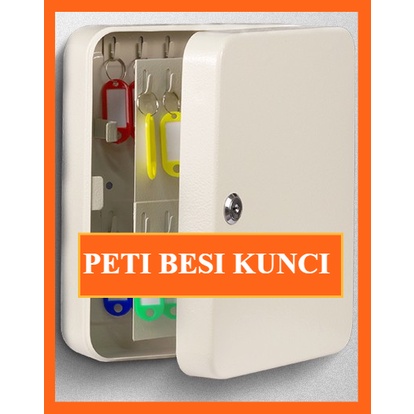 Peti Besi Kotak Simpan Kunci Key Box Cabinet Metal Wall Mount Safe