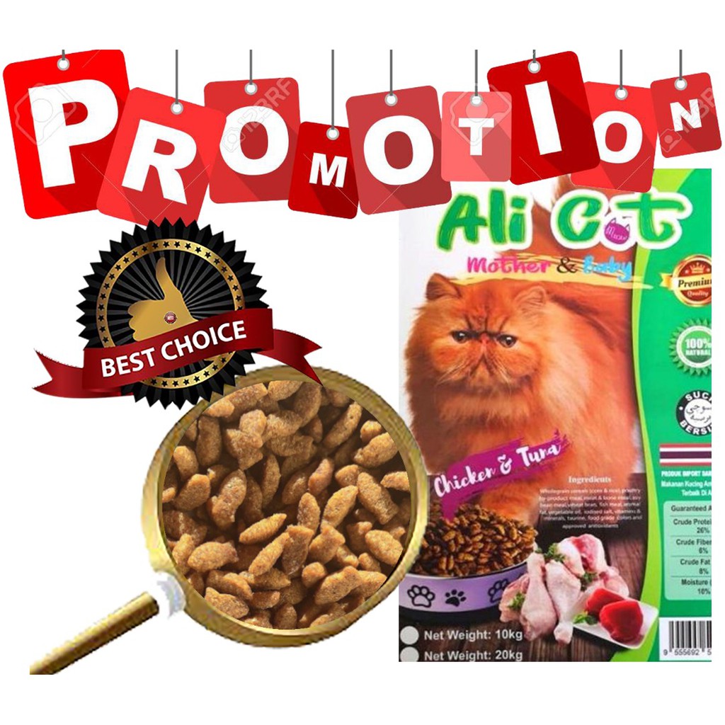 Makanan kucing murah 20kg Alicat mother u0026 Baby Cat Food Chicken 