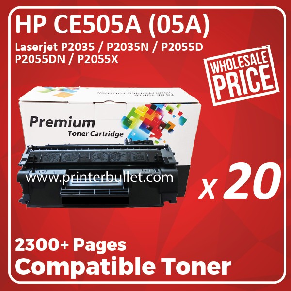20 unit HP CE505A / 05A / CE505 / 505 High Quality Compatible Toner Cartridge