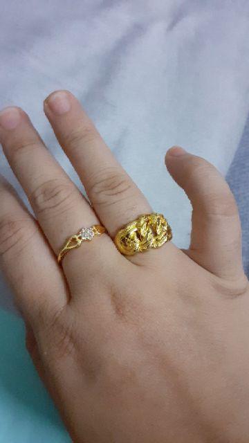  Cincin  Coco  Emas  Korea Cop 916  EO s Jewellery Shopee 