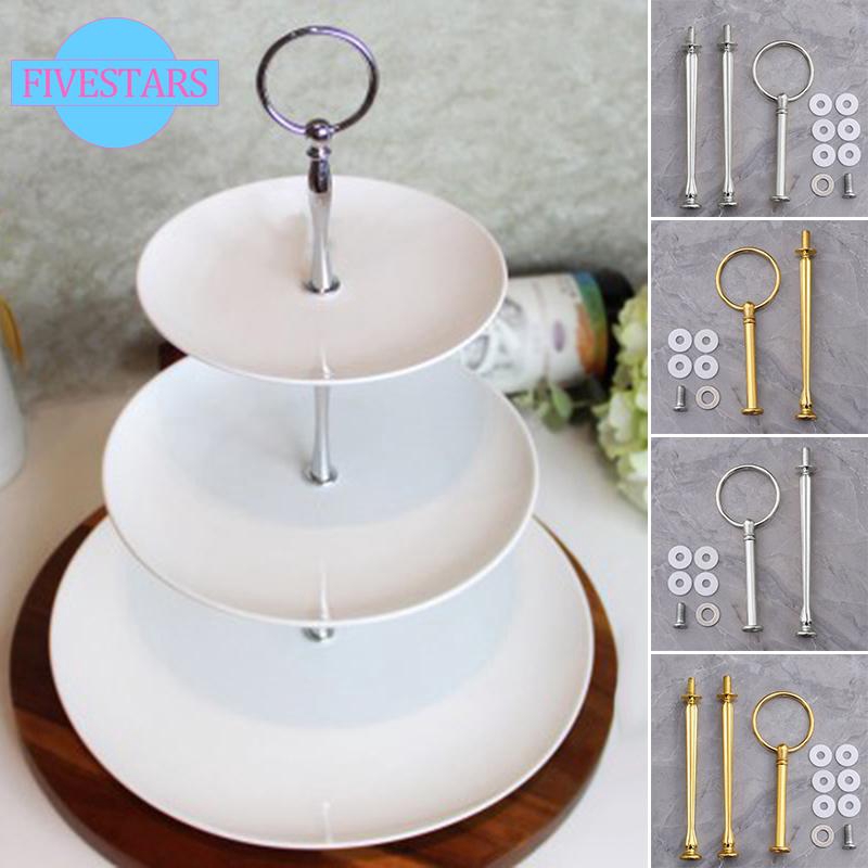 Display Plate stand 2//3 layers Cake Fitting Hardware Rod Fruit Cupcakes