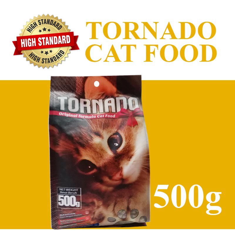 500g Tornado Cat Food Makanan Kucing Shopee Malaysia