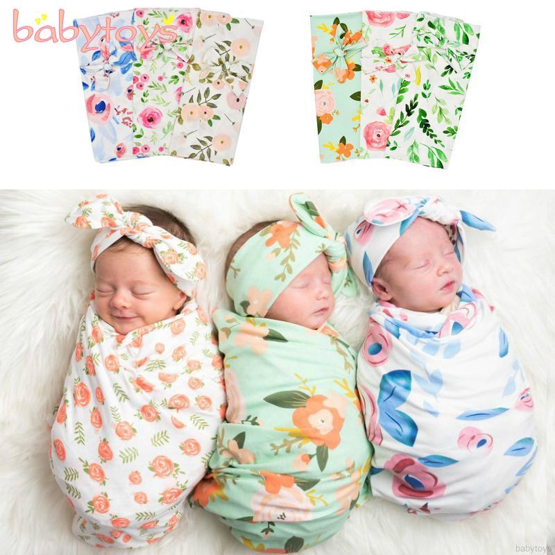 newborn floral swaddle