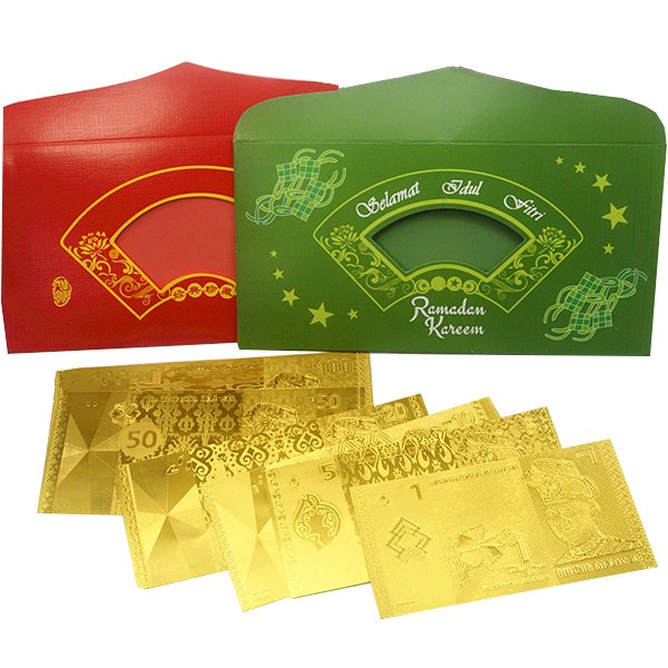 Ready Stock 2020 Malaysia Selamat Hari Raya Aidilfitri Ramadan Green Gold Foil Red Packets Ramadan Gifts Shopee Malaysia