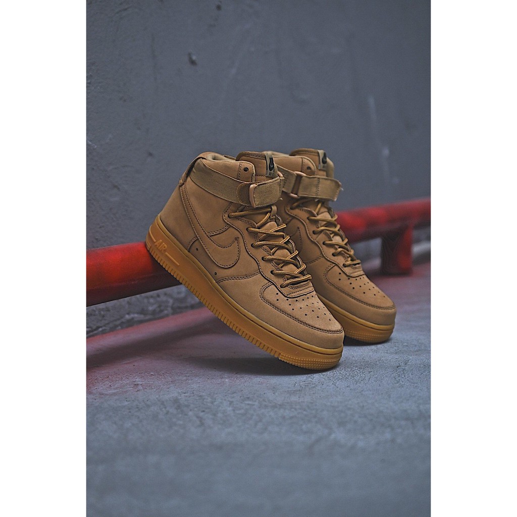 wheat nike high tops