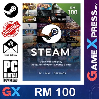 24/7 Email / Self Claim Steam Wallet RM100 Digital ...