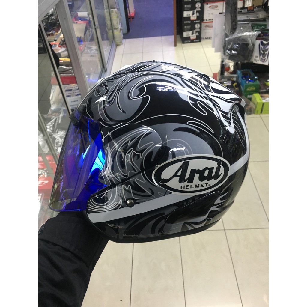 🔥MERDEKA SALES🔥) ARAI RAM III – RIPTIDE BLACK (CHOOSE VISOR COLOUR) |  Shopee Malaysia
